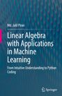 Linear Algebra with Applications in Machine Learning. Blaues, wellenförmiges Muster im Hintergrund. Springer-Logo.