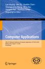 Buchtitel: "Computer Applications". Konferenz in Peking, 7.-9. August 2025. Gelber Hintergrund, Logo unten rechts.