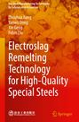 Text: "Electroslag Remelting Technology for High-Quality Special Steels." Orange Hintergrund, Verlagslogos unten.