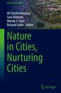 „Nature in Cities, Nurturing Cities“, Autoren: Ali Cheshmehzangi, Sara Alidoust, u.a., mit einem Hintergrundbild von Grünflächen.