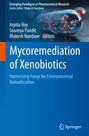Buchtitel: "Mycoremediation of Xenobiotics". Editorennamen: Arpita Roy, Soumya Pandit, Mukesh Nandave. Logo: Springer.
