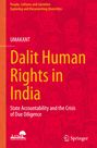 "Dalit Human Rights in India: State Accountability and the Crisis of Due Diligence" in roter Hintergrund mit Gesichtern.