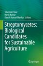 Text: "Streptomycetes: Biological Candidates for Sustainable Agriculture." Grüner Hintergrund mit einem Springer-Logo unten.
