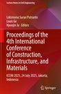 "Proceedings of the 4th International Conference of Construction, Infrastructure, and Materials, ICCIM 2025, Jakarta."  
Roter Hintergrund mit farbigem Muster.