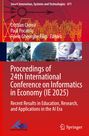 Titel: "Proceedings of 24th International Conference on Informatics in Economy (IE 2025)". Oben Geräte und Gebäude.