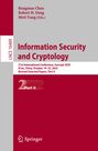 „Information Security and Cryptology“, Konferenzdetails, Part II, Springer-Logo unten, LNCS 16409 links.