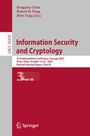 Information Security and Cryptology, Buch