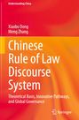 Titel: "Chinese Rule of Law Discourse System". Autoren: Xiaobo Dong, Meng Zhang. Verlag: Springer. Farben: Rot-Orange Verlauf.
