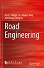 Buchtitel: "Road Engineering". Autoren: Hui Li, Fangyu Liu, Jingbin Yang, Xue Zhang, Ming Jia. Hintergrund in Rot. Logos unten.