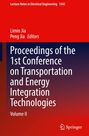 "Proceedings of the 1st Conference on Transportation and Energy Integration Technologies, Volume II." Roter Hintergrund, Springer-Logo.