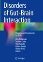 „Disorders of Gut-Brain Interaction: Diagnosis and Treatments for DGBI“ von Hiroshi Kaneko et al. Blauer Hintergrund, abstrakte Farben.