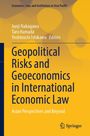 Geopolitical Risks and Geoeconomics in International Economic Law. Gelbe und blaue Farben dominieren das Design.