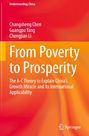 „From Poverty to Prosperity“; Autoren: Changsheng Chen, Guangpu Yang, Chengjian Li; farbverlaufender Hintergrund in Rot und Orange.