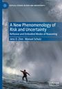 Blaues Buchcover: "A New Phenomenology of Risk and Uncertainty" von Jens O. Zinn und Manuel Schulz. Surfer in großer Welle.