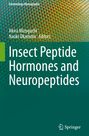 "Insect Peptide Hormones and Neuropeptides." Oben befinden sich mehrere Namen, darunter "Akira Mizoguchi." Hintergrund: Nahaufnahme eines Insektenauges.
