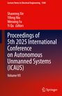 "Proceedings of 5th 2025 International Conference on Autonomous Unmanned Systems (ICAUS), Volume VII." Oben orange, unten dunkelblau.