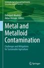 Text: "Metal and Metalloid Contamination: Challenges and Mitigations for Sustainable Agriculture." Grün-töniger Hintergrund mit Landschaftsmuster.