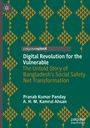 "Digital Revolution for the Vulnerable" und Autoren auf grünem Hintergrund mit orangen geometrischen Mustern.