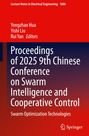Proceedings of 2025 9th Chinese Conference on Swarm Intelligence and Cooperative Control. Roter, blauer Hintergrund.