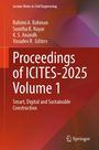 Die Autoren sind Rahimi A. Rahman und andere. Titel: Proceedings of ICITES-2025 Volume 1. Thema: Bauwesen.