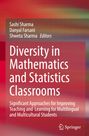 "Diversity in Mathematics and Statistics Classrooms" steht groß auf einem roten, strukturierten Hintergrund. Rechts unten ein Logo.