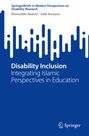 SpringerBriefs in Modern Perspectives on Disability Research. "Disability Inclusion" Buchcover mit abstrakten blauen Formen.