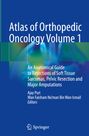 Titel: "Atlas of Orthopedic Oncology Volume 1". Farbiges abstraktes Design, blau dominiert. Springer-Logo unten.