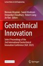 "Lecture Notes in Civil Engineering. Geotechnical Innovation, IGIC 2025. Autoren: Marwan Alzaylaie u.a., Springer Logo."