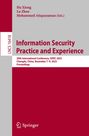 Cover mit den Editoren Hu Xiong, Lu Zhou, Mohammed Atiquzzaman. Titel: Information Security Practice and Experience.