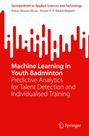 Buchtitel: "Machine Learning in Youth Badminton". Rotes Cover mit weißen grafischen Mustern oben. Springer-Logo unten.