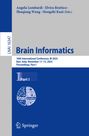LNAI 16347, Brain Informatics, Part I, 18th Int. Conf., BI 2025, Bari, Italy. Logo mit stilisiertem Gehirn.