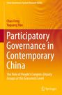 "Participatory Governance in Contemporary China" von Chao Feng und Yaguang Hao. Oranger Hintergrund.