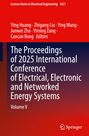 Rotes und dunkelblaues Cover mit weißem Text über eine Konferenz zu elektrischen und elektronischen Energiesystemen.