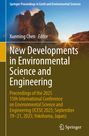 "New Developments in Environmental Science and Engineering" mit Naturhintergrund, Felsen bei Sonnenuntergang, Springer-Logo.