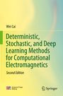 "Deterministic, Stochastic, and Deep Learning Methods for Computational Electromagnetics" von Wei Cai. Grüner Verlauf. Logos unten.
