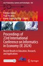 „Proceedings of 23rd International Conference on Informatics in Economy (IE 2024)“. Logos von MOREMEDIA, KES, Springer.