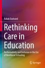 Titel: "Rethinking Care in Education". Autor: Babak Dadvand. Farbverlauf in Rot, Blau und Gelb. Springer-Logo unten rechts.