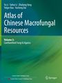 Text: "Atlas of Chinese Macrofungal Resources, Volume 3: Cantharelloid Fungi & Agarics". Grüner Hintergrund, Springer-Logo.