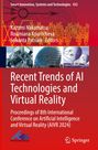 Titel: "Recent Trends of AI Technologies and Virtual Reality". Bilder: Gebäude, Satellitenschüsseln.