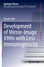 Keisuke Aoki, "Development of Mirror-Image VHHs with Less Immunogenicity". Blaue Abstufungen, grafische Treppen. Springer-Logo unten.