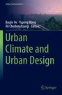 "Urban Climate and Urban Design" in grüner Schrift. Stadt-Panorama im Hintergrund, Springer-Logo unten rechts.