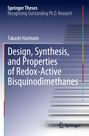 Titel: „Design, Synthesis, and Properties of Redox-Active Bisquinodimethanes“. Blaue Stufen im Hintergrund, Springer-Logo unten.