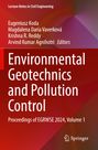 "Environmental Geotechnics and Pollution Control" steht in großer, weißer Schrift auf einem rot-braunen Hintergrund. Oben sind vier Editor-Namen. Unten das "Springer" Logo.