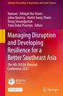 Managing Disruption and Developing Resilience for a Better Southeast Asia; Konferenzbuch mit buntem Verlaufshintergrund.