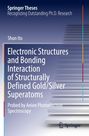 "Springer Theses", Titel über Elektronische Strukturen und Bindungsinteraktionen mit Gold/Silber, blau-graue Treppen-Illustration.