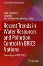 Text: "Recent Trends in Water Resources and Pollution Control in BRICS Nations". Cover mit rotem Hintergrund. Springer-Logo unten.