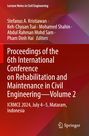 Titel: "Proceedings of the 6th International Conference on Rehabilitation and Maintenance in Civil Engineering—Volume 2". Unten rechts ein Springer-Logo. Hintergrund in rot-lila Farbverlauf.