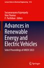 „Lecture Notes in Electrical Engineering 1412“, „Advances in Renewable Energy and Electric Vehicles“. Rotes Cover. Springer-Logo.