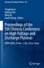 Titel: "Proceedings of the 5th Chinese Conference on High Voltage and Discharge Plasmas". Dunkelblauer Hintergrund.