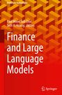 Text: "Finance and Large Language Models", Autoren: Paul Moon Sub Choi, Seth H. Huang. Rotes Cover, geometrisches Muster.